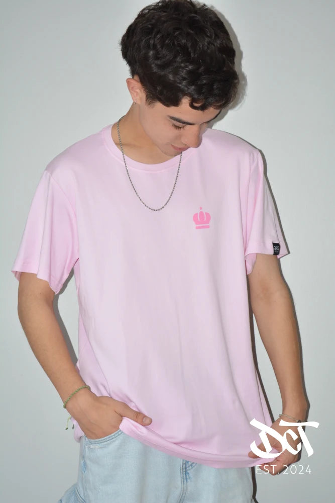 Polera Algodón Pima Corona Rosa Fantasia | dctestablished.cl