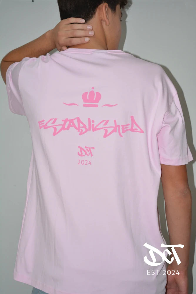 Polera Algodón Corona Rosada | dctestablished.cl