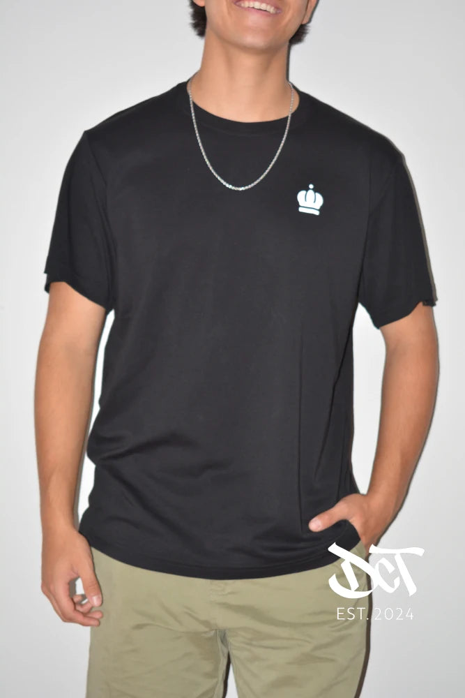 Polera Algodón Pima Corona Negra | dctestablished.cl