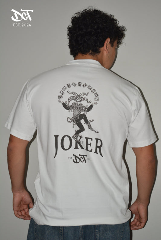 Polera Algodón Pima Joker Fan De Cartas Trasera | dctestablished.cl