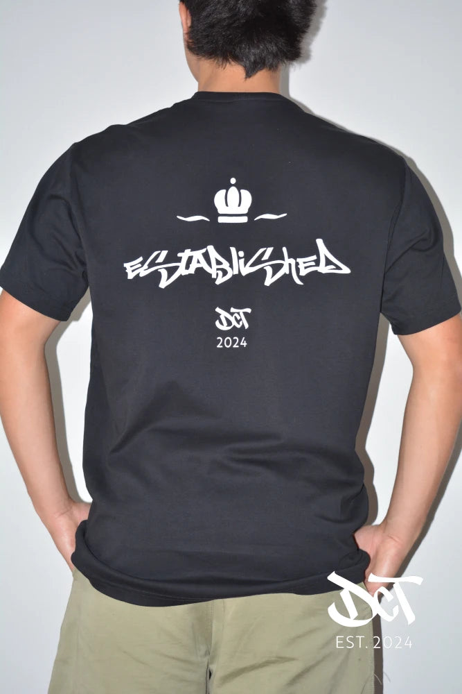 Polera Algodón Corona Negra | dctestablished.cl