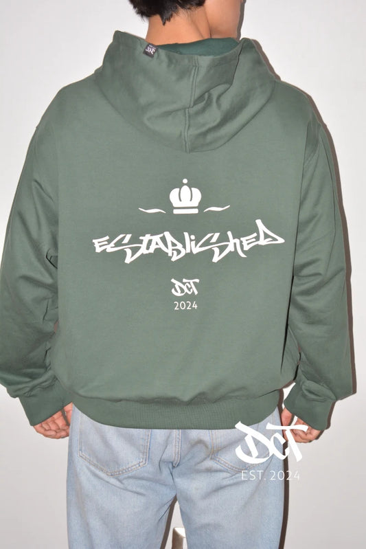 POLERON ALGODON FRANELA PREMIUM DISEÑO CORONA BOXY FIT XL - XXL