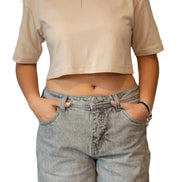 POLERA CROP TOP ALGODON PERUANO