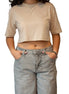 POLERA CROP TOP ALGODON PERUANO