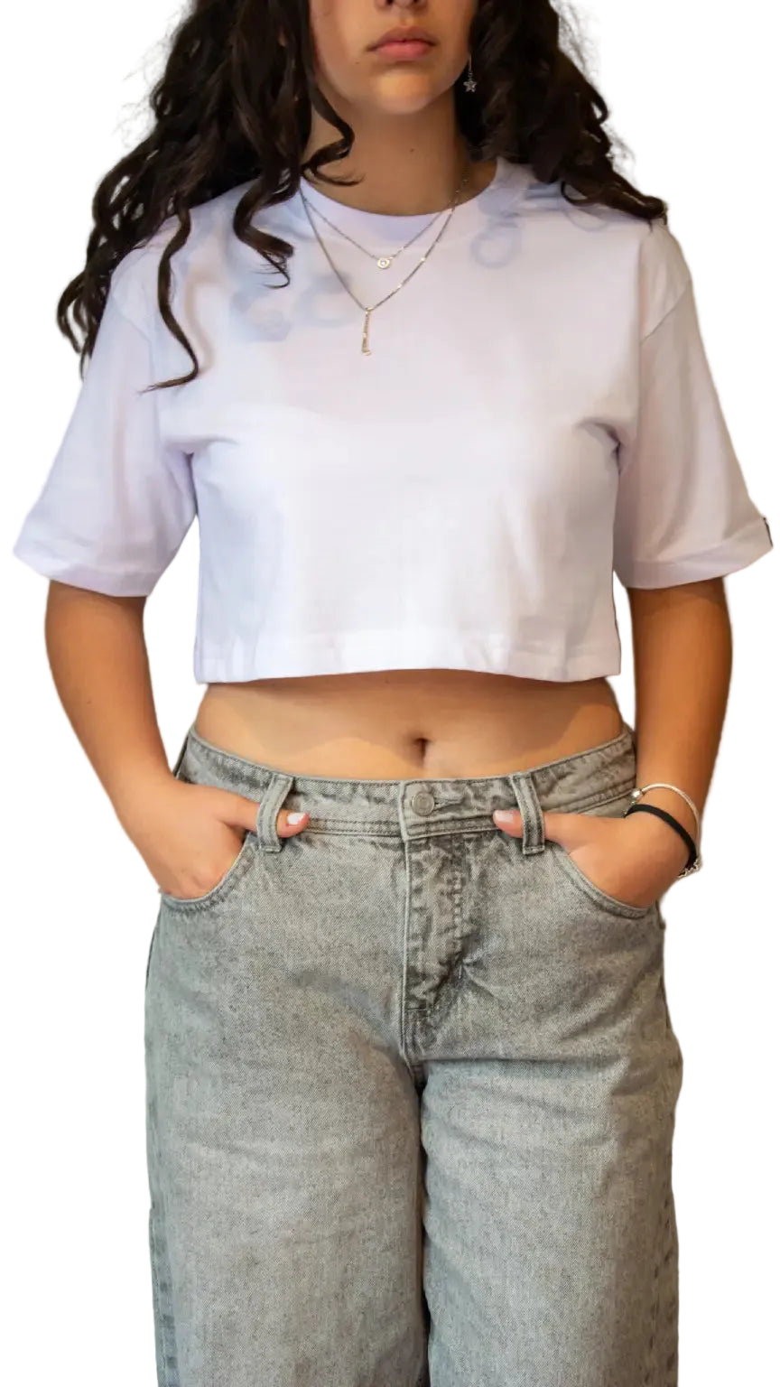 POLERA CROP TOP ALGODON PERUANO