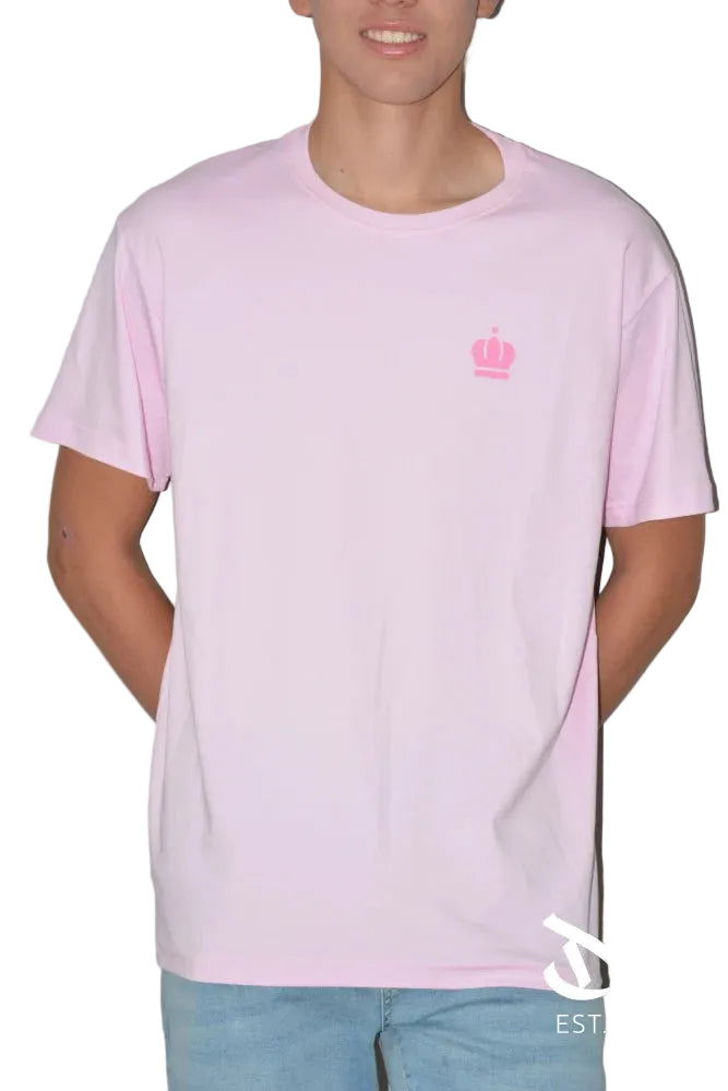 Polera Algodón Pima Corona Rosada  | dctestablished.cl 