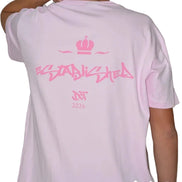 Polera Algodón Corona Rosada | dctestablished.cl