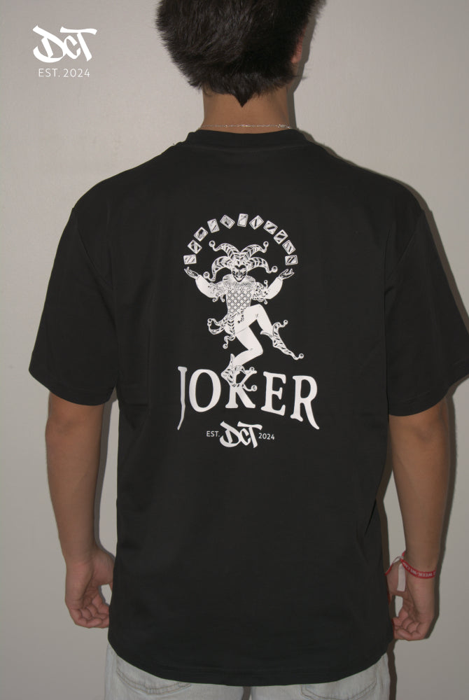 Polera Algodón Pima Fan de Cartas Negra | dctestablished.cl
