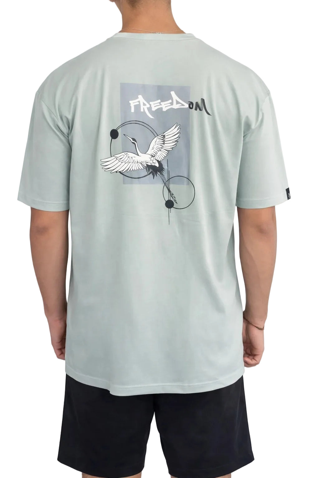 Polera_Algodon_Pima_Freedom_Verde_Cemento_Trasera