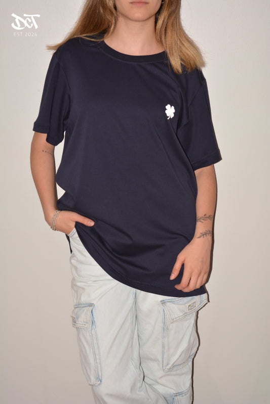 POLERA ALGODON PIMA GAMUZADA TREBOL