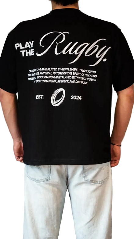 POLERA OVERSIZE HEAVY COTTON ALGODON PERUANO HOOLIGANS GAME